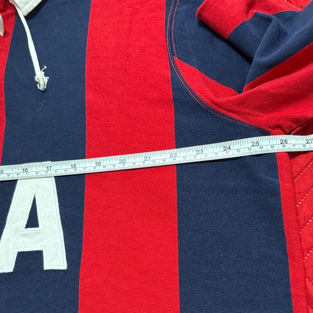 Polo by Ralph Lauren Red and Blue Men's Sweater - Picture 4 of 8